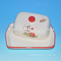 Promotional ceramic bread plate with monkey design for tableware